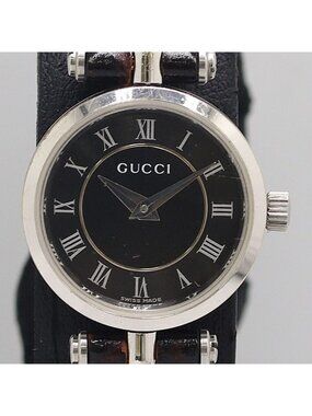 Gucci Quartz Sherry Line Black Dial Watch